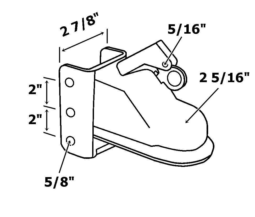MAIN DE REMORQUE AJUSTABLE 9525 KG GRIS